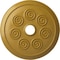 Ekena Millwork Spiral Ceiling Medallion (Fits Canopies up to 4"), 25 1/4"OD x 4"ID x 2"P, Iridescent Gold CM25SPIGS - alternate 1
